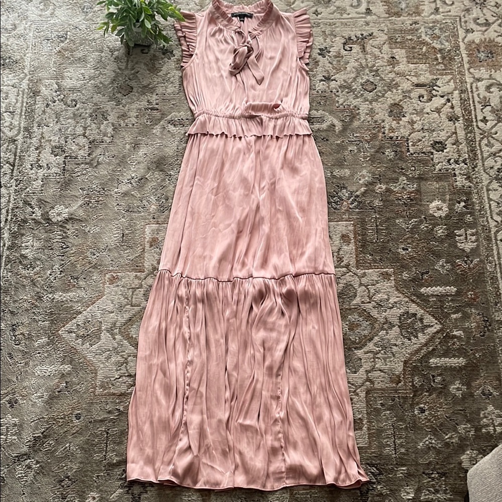 Banana Republic Pink Sleeveless Maxi Dress